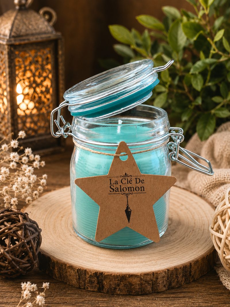 La Flamme de l'Abondance Dorée — Bougie consacrée Abondance, La Clé De Salomon